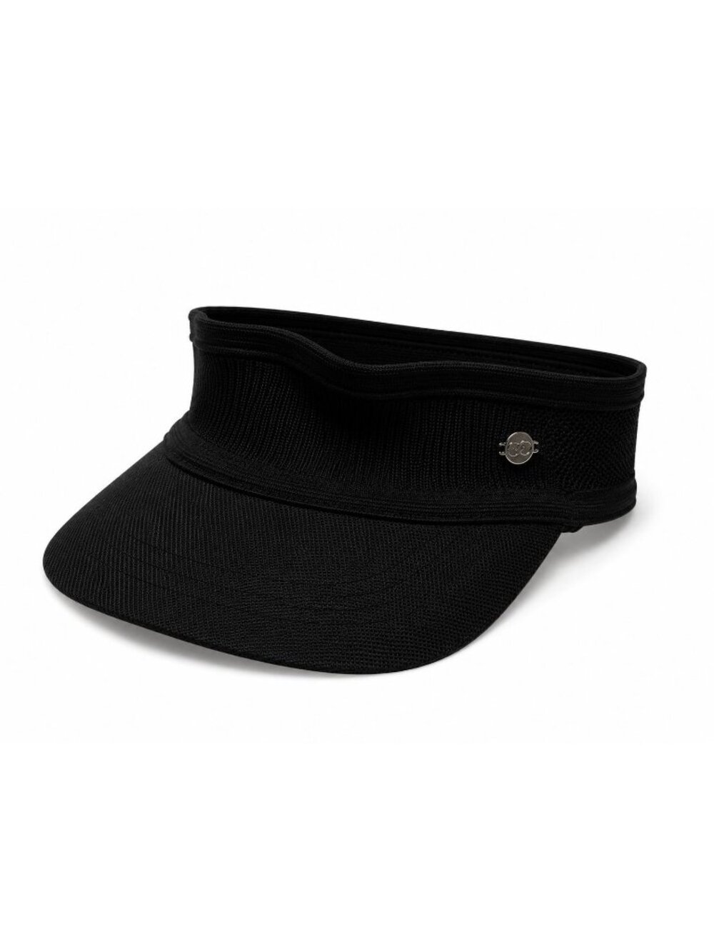 Calia Black Wide Brim Sports Visor Womens Golf Tennis Pickleball Running Sun Hat